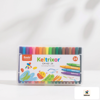 Keltrixor Washable Kids Markers 24 Colors